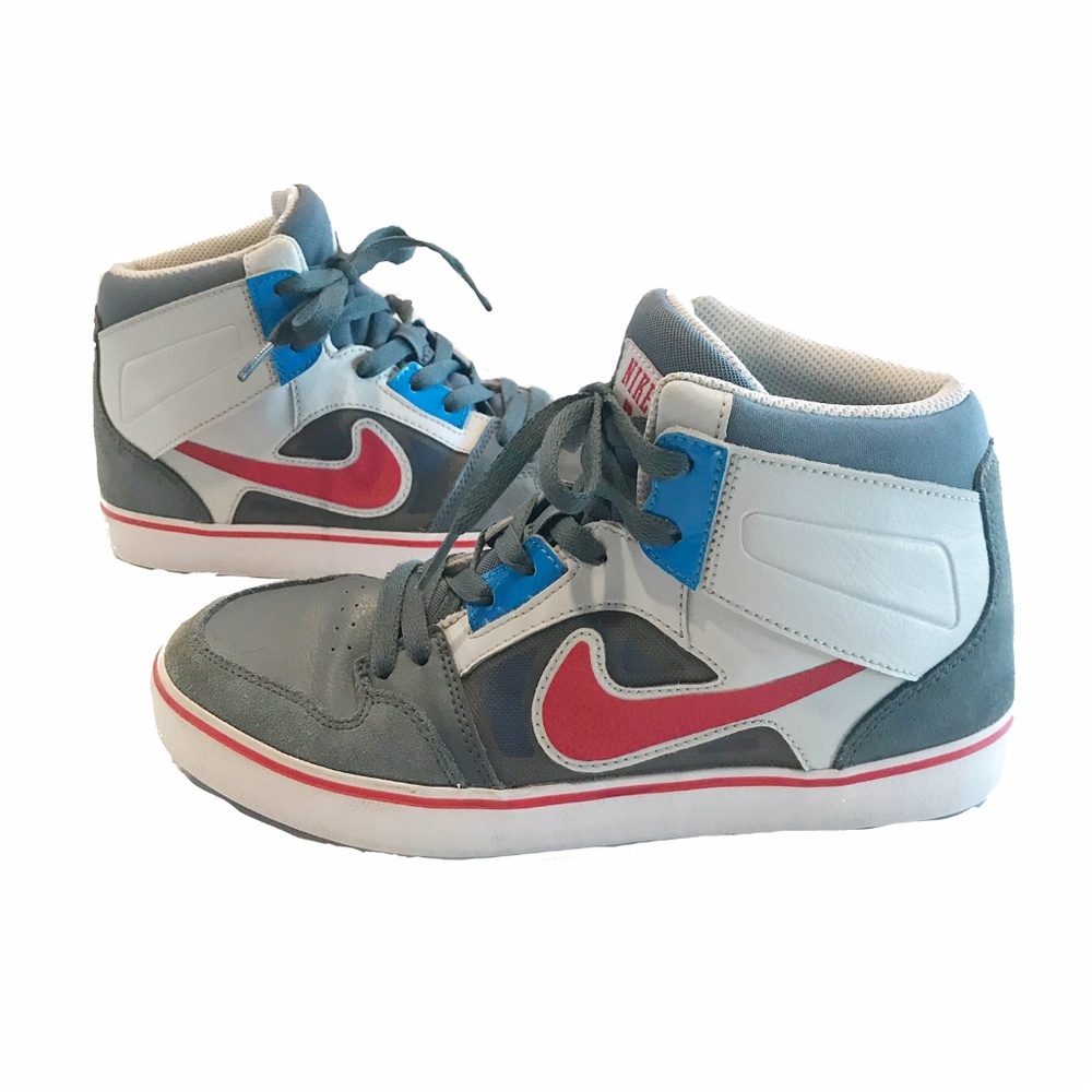 Nike Kids Blue on Blue Semi Suede High Tops Sz 7